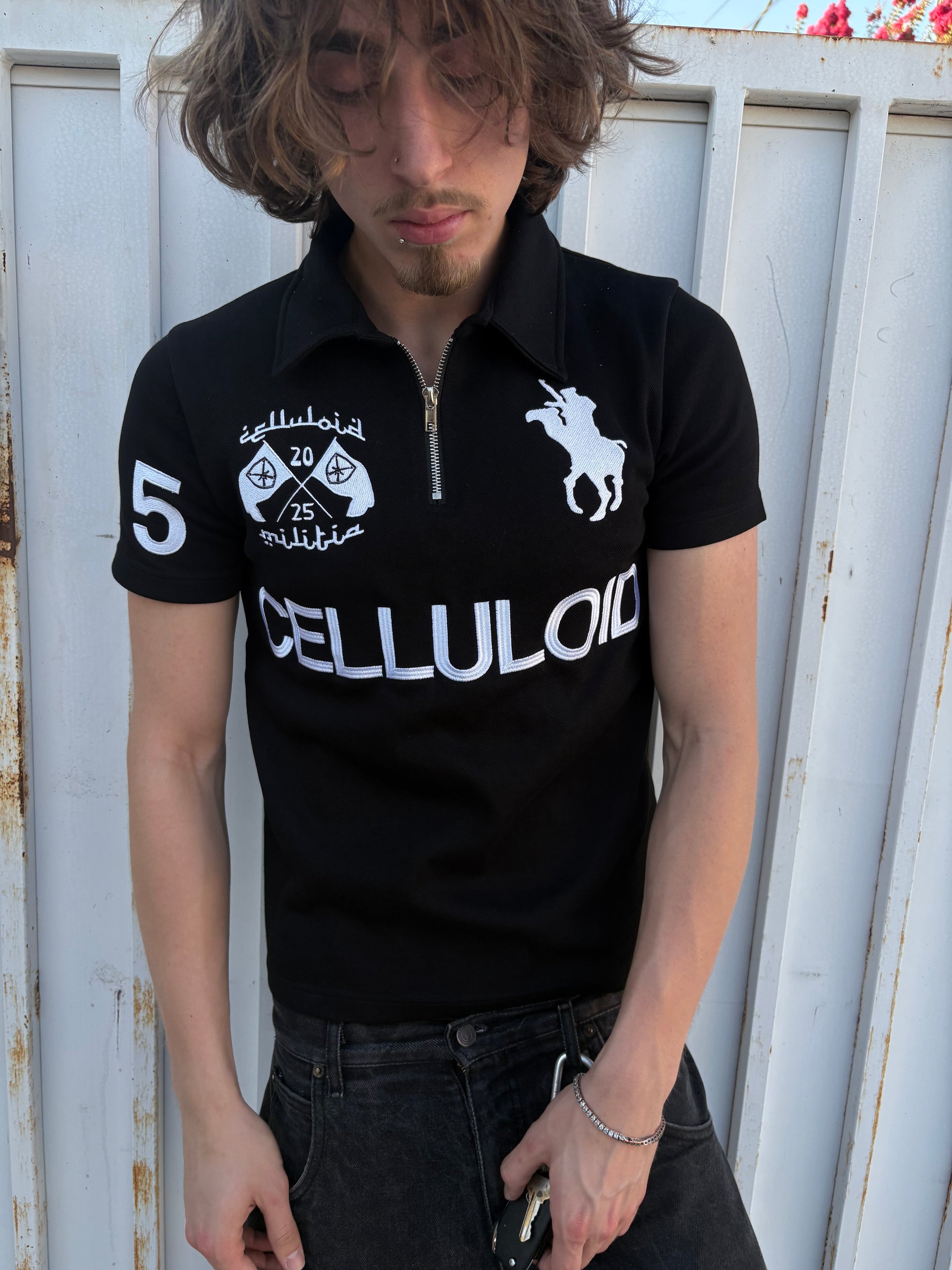 Militia polo ( Black )